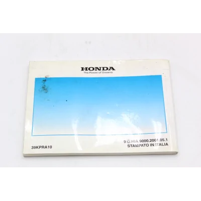 HONDA LIBRETTO USO E MANUTENZIONE PER SH125-150   2001 | RICAMBI HONDA SH125-150 | Mamoto Ecommerce |  