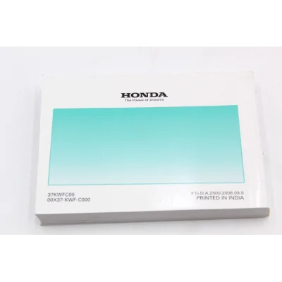 HONDA LIBRETTO USO E MANUTENZIONE PER CBF125M         2008 | RICAMBI HONDA CBR125-CB125F | Mamoto Ecommerce |  
