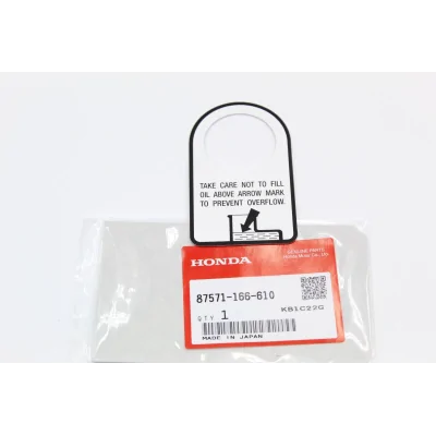 HONDA ETICHETTA SERBATOIO...