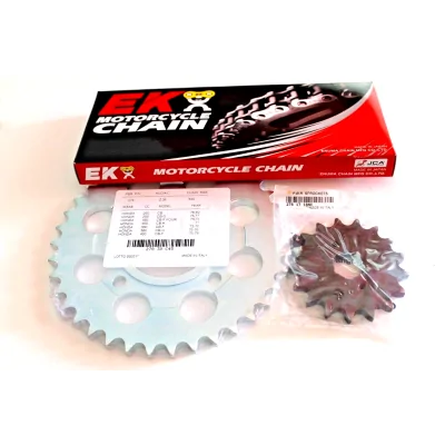HONDA KIT CATENA-PIGNONE-CORONA  PER CB350-400 FOUR | RICAMBI HONDA MOTO D'EPOCA | Mamoto Ecommerce |  
