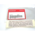 HONDA ADESIVO AVVERTENZA MARMITTE CB350K TWIN-CB500 FOUR K0-K1-K2